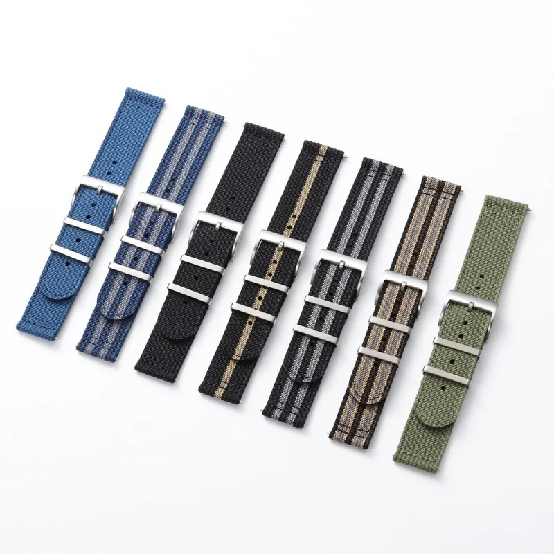 

20mm 22mm Quick Release Woven Canvas Fabric Watch Strap for Universal Sport Nylon Breathable Watch Band Bracelet Accessories
