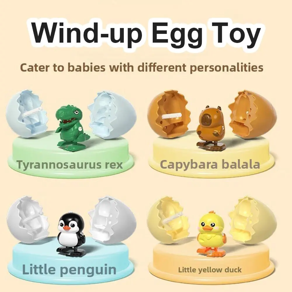 

Креативное заводное яйцо-попрыгун с механизмом ходьбы, пластиковое, в форме животного, декоративное украшение для инкубатора
