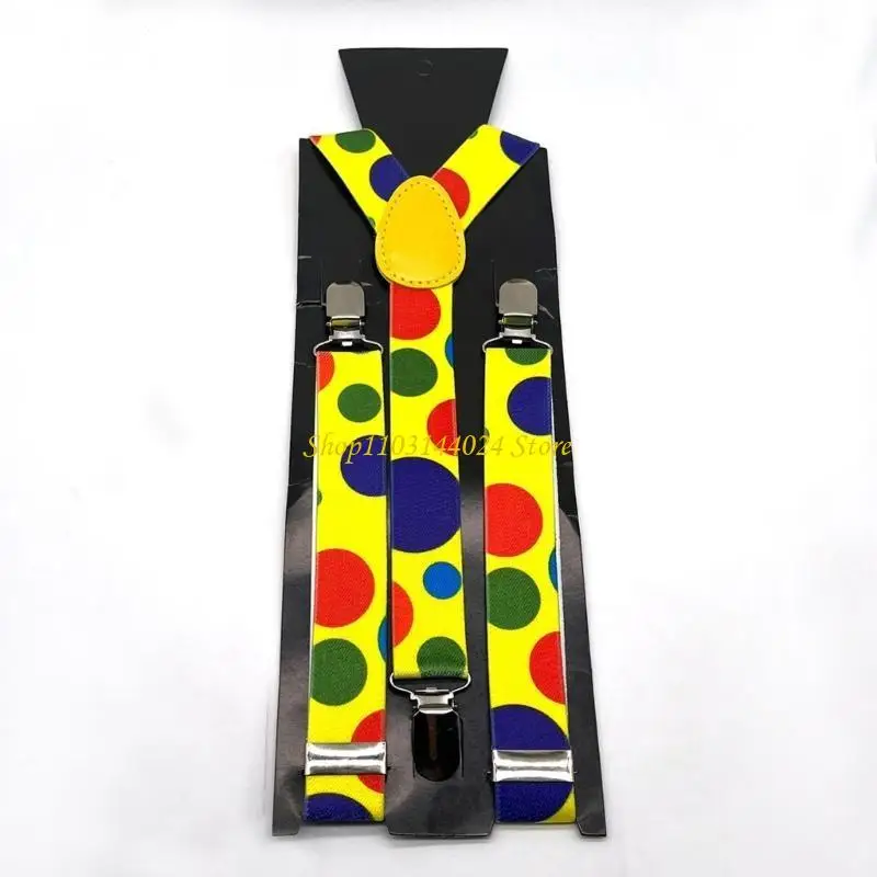 N5KE Clown تحت عنوان Bowtie و Semarender مجموعة حمالات البلى غير الرسمية حمالات بسيطة #3