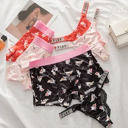 Men Boxer G String for Boyfriend Girlfriend Couple Underwear Women Low Waist Thong Sexy Underwear Breathable Comfortable Briefs