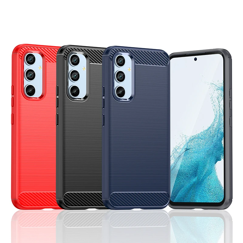 Thick Armor Shockproof Case For Samsung Galaxy A50 A51 A52 A53 A54 A55 A70 A71 A72 A73 A80 A81 A82 A90 Carbon Fiber Soft Cover