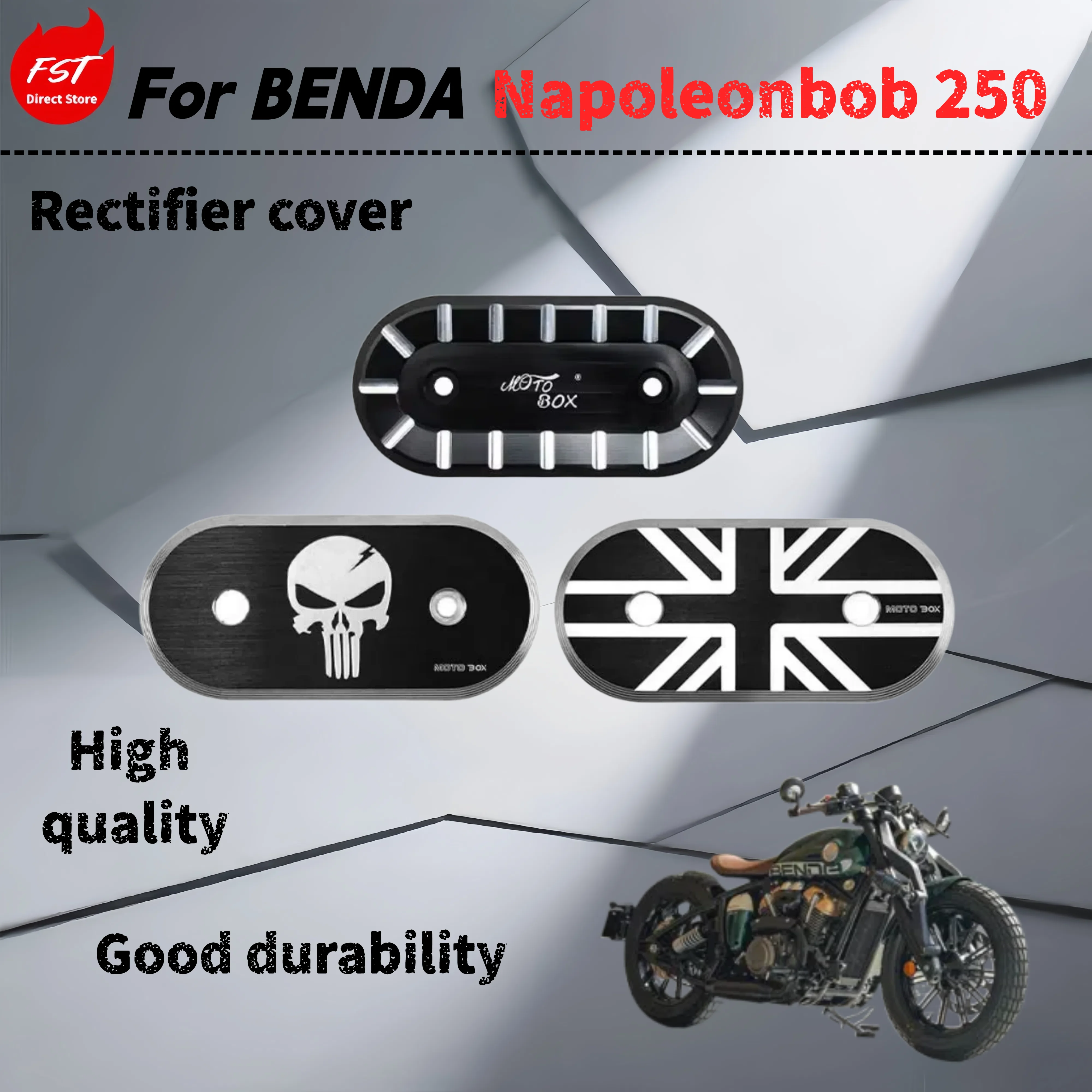 

For Benda Napoleonbob 250 retrofit rectifier protection mesh right side crash cover stainless steel decorative cover