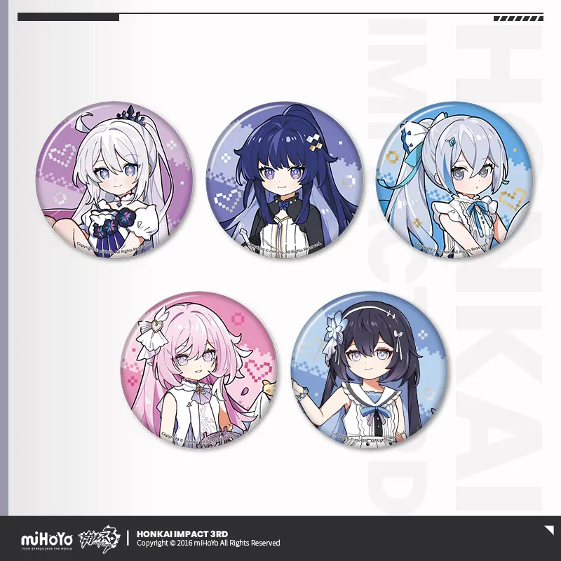 

[Подлинная] miHoYo Game Honkai Impact 3rd The Little Bit Lawmaker Series Значок Elysia Броня Сейле Аниме Брошь Косплей Рождественские подарки