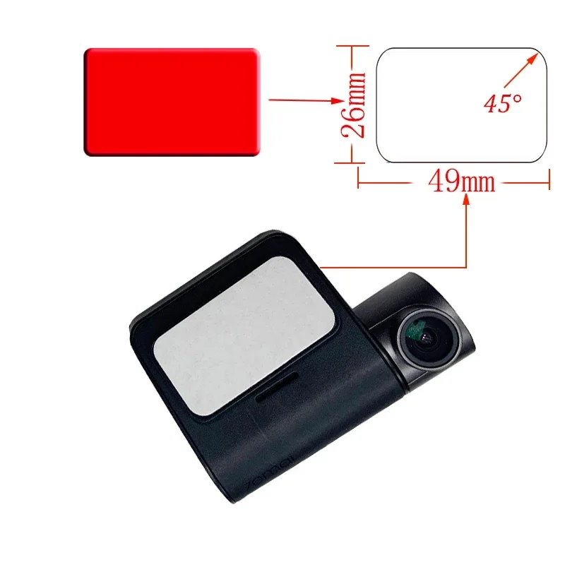 For 70mai Dash Cam pro Lite D02 Lite D08 Mount and Static Stickers Suitable for 70mai D02 Lite D08 VHB Sticker holder 3pcs