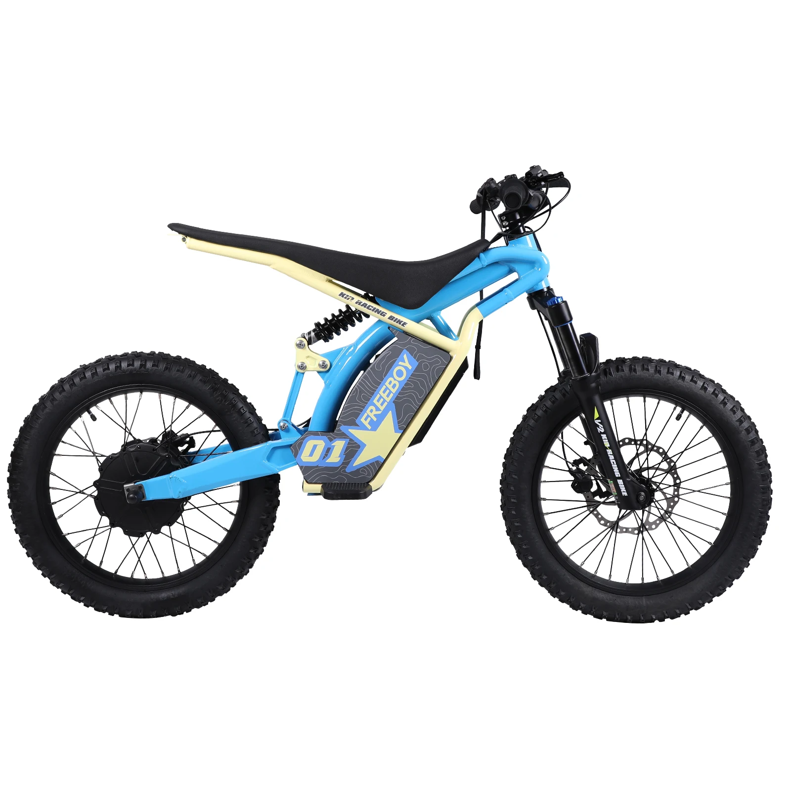 FREEBOY V2 Kids Electric Bicycle, 20‑Inch Tires, Hydraulic Disc Brakes Electric Bicycle, 48V 13Ah Battery, Off‑Road Kids Electric Bike