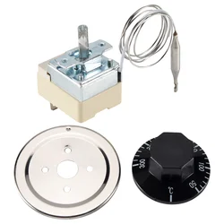 AC 16A 250V 50 to 300 Celsius Degree 3 Pin NC Capillary Thermostat for Electric Oven