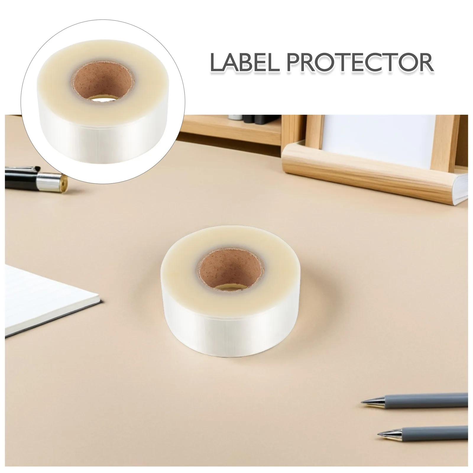 Clear Label Protectors for Barcodes Waterproof Scratch Resistant Transparent PVC Stickers Ideal for Library Books Classroom