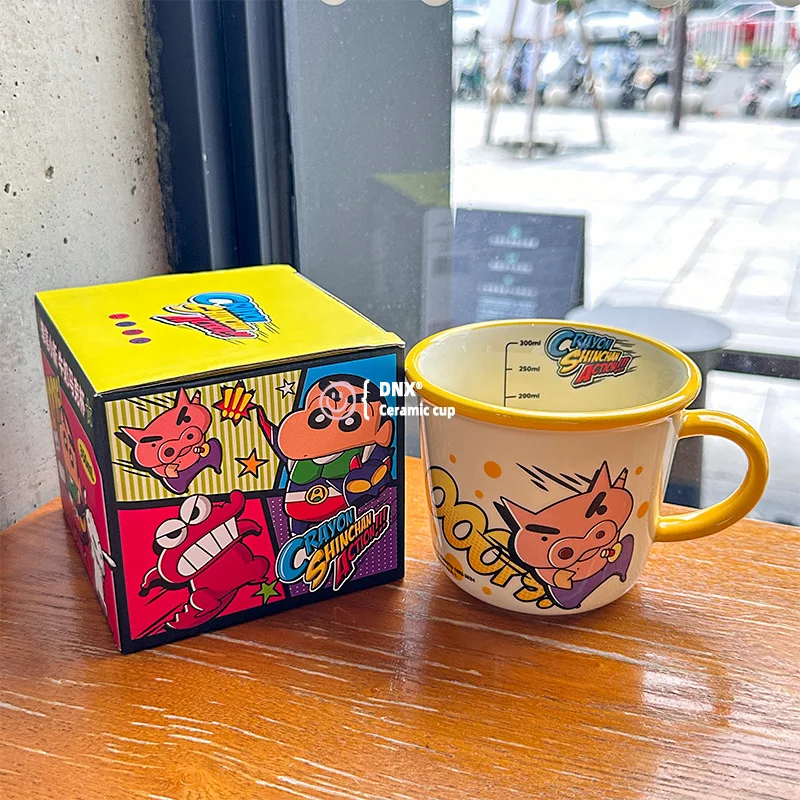 Crayon Shin-Chan Tasse en céramique, Nohara Shiro, Couple mignon, Tasse à eau, Tasse de petit déjeuner, Dessin animé, Tasse à café de bureau, Tasse à lait, Cadeau de vacances