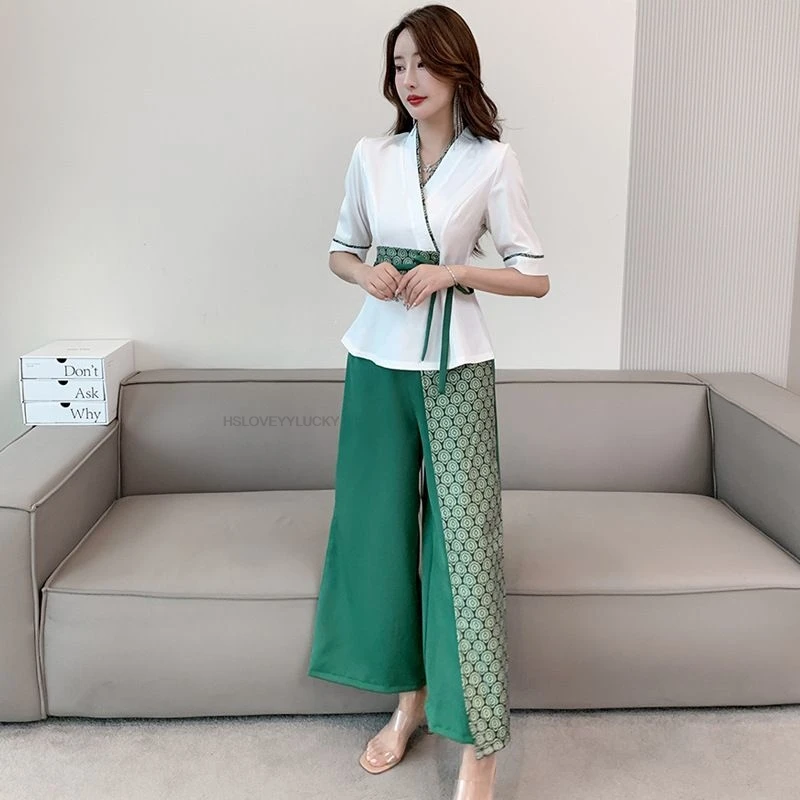 women's-technician-work-uniform-for-foot-massage-shops-new-wide-leg-pants-massage-beauty-salon-therapy-set-thai-spa-uiform
