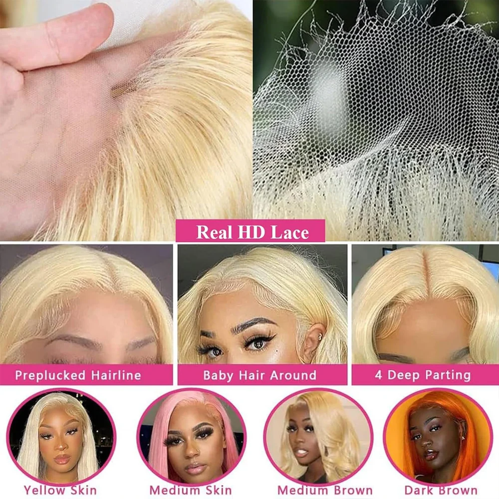 613 Honigblonde Farbe 13x6 Tra – 613 Blonde Body Wave Lace Front Wig Bewertung und Preis