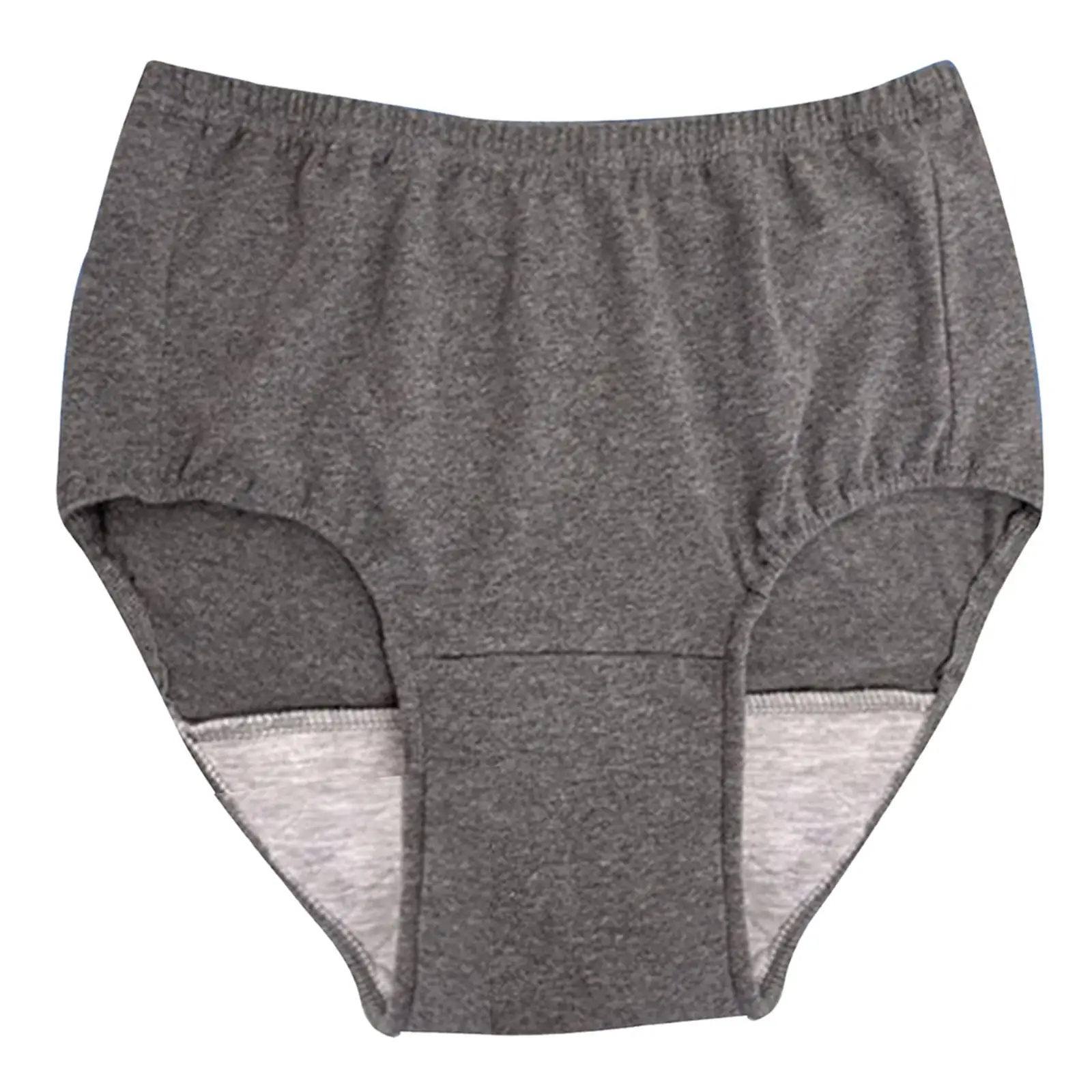 Adult Washable Incontinence Underwear Men Absorbent Cotton Briefs Protective Pads for Urinary Leak Daily Comfort