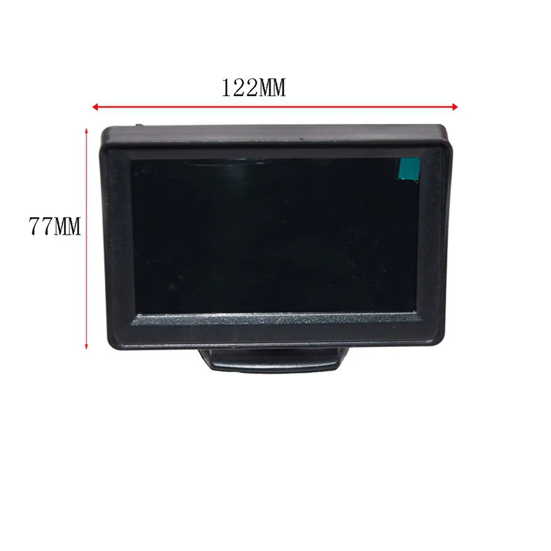【Flash Sale】 Kamera Tampilan Belakang 2X Derajat Lebar Layar LCD TFT 4.3 Inci atau Monitor Cadangan Mundur Penglihatan Malam Tahan Air