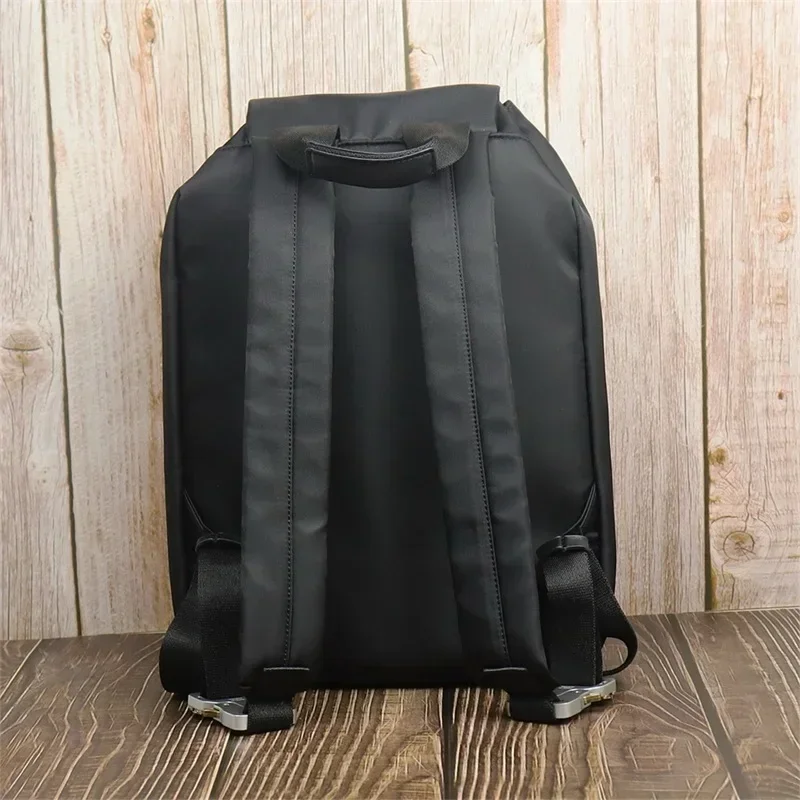 Black ALYX Backpacks Buckle Zipper Bags 1:1 Best Quality Alyx Mens Backpacks