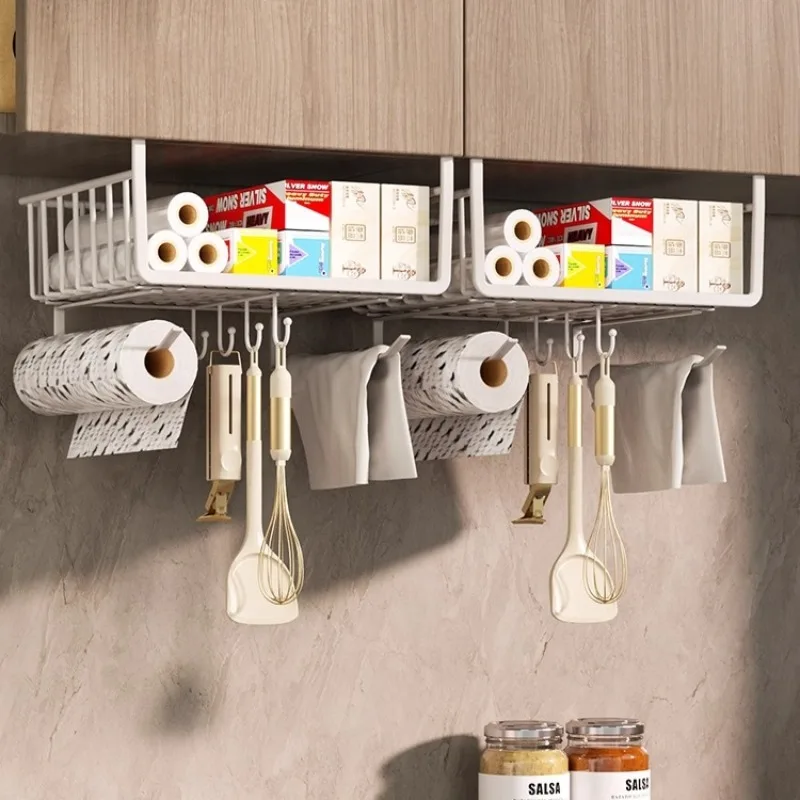 

Kitchen Paper Towel Holder, No‑Drill Cabinet Mount, Wrap Film Organizer, Roll Paper Station—For Clean & Tidy Counters