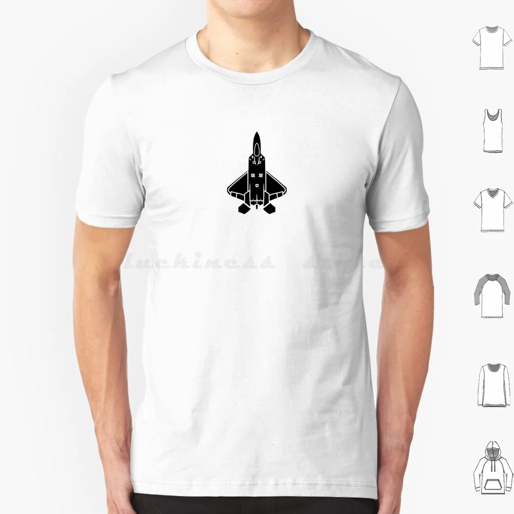 Black Shape Of F-22 Raptor Fighter Design T Shirt Men Women Kids 6xl F 22 Raptor F22 F 22 Raptor Fighter Jet Jet F22 Raptor