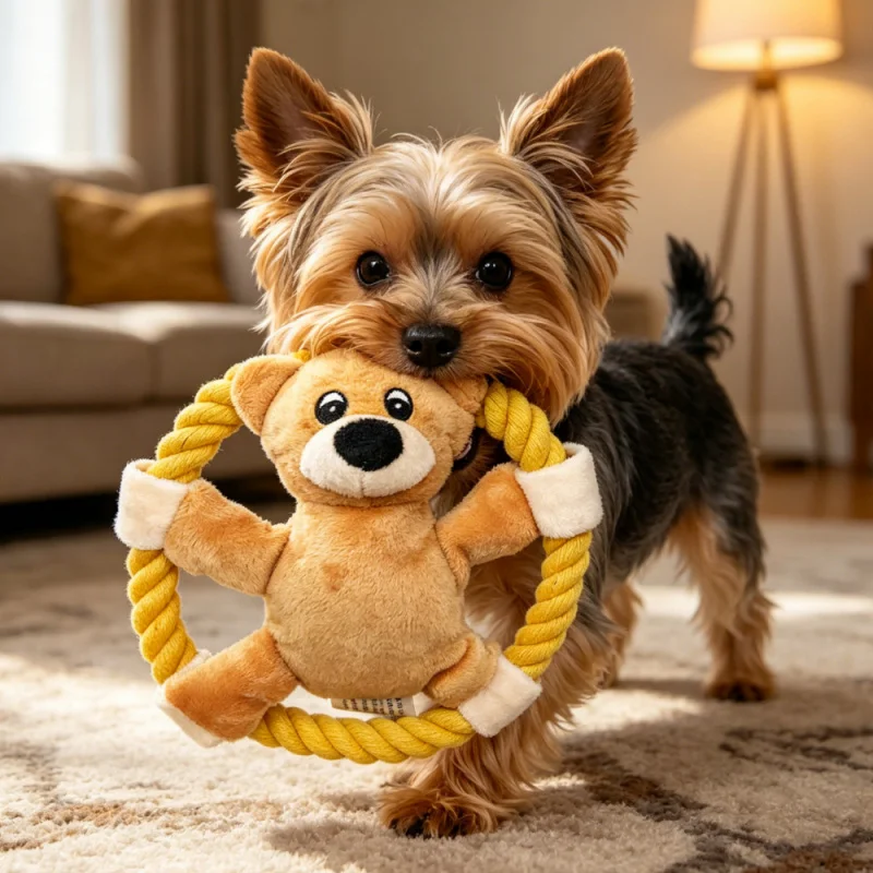 Best-Selling Interactive Bite-Resistant Frisbee Pet Supplies Wholesale Dog Plush Frisbee