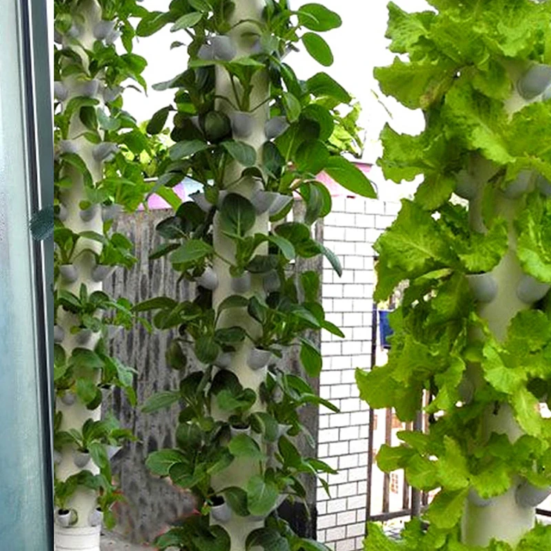 Taza de plantación de columna de 5 piezas, tazas de cultivo hidropónico DIY, maceta de cultivo de plantas, torre Vertical hidropónica, accesorios para macetas