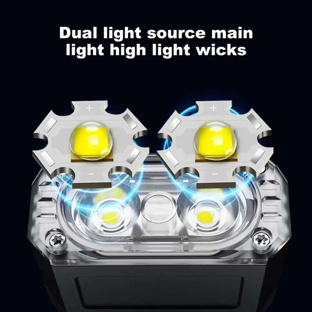 

Вращающийся мини-брелок-фонарик 90-градусный USB перезаряжаемый портативный рабочий фонарь Многофункциональный супер яркий