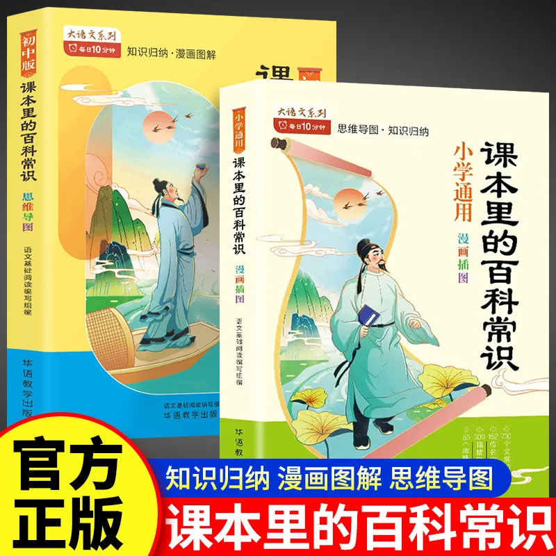 Encyclopedia Knowledge in Textbooks, Extracurricular Reading Books for Primary School Students in Grades 2-6
