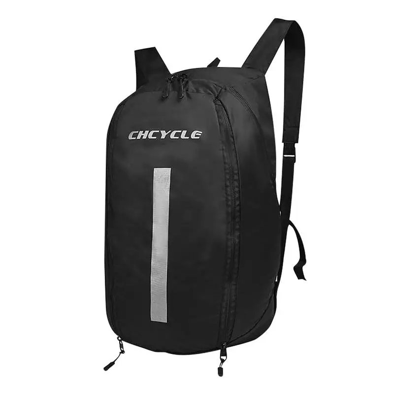 

Durable Cycling Backpack Stylish Motorcycle Helmets Backpack Lightweight Cycling Storage Bag Zipper Closure Design Waterproof