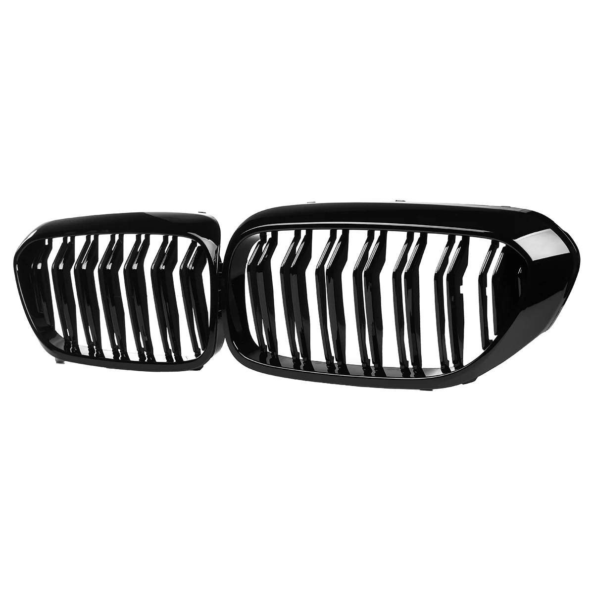 Glossy Black Car Front Kidney Grille Grill For BMW 5 Series M5 G30 G31 G38 520i 530i 540i 2017-2020 2-Slat Front Bumper Grill