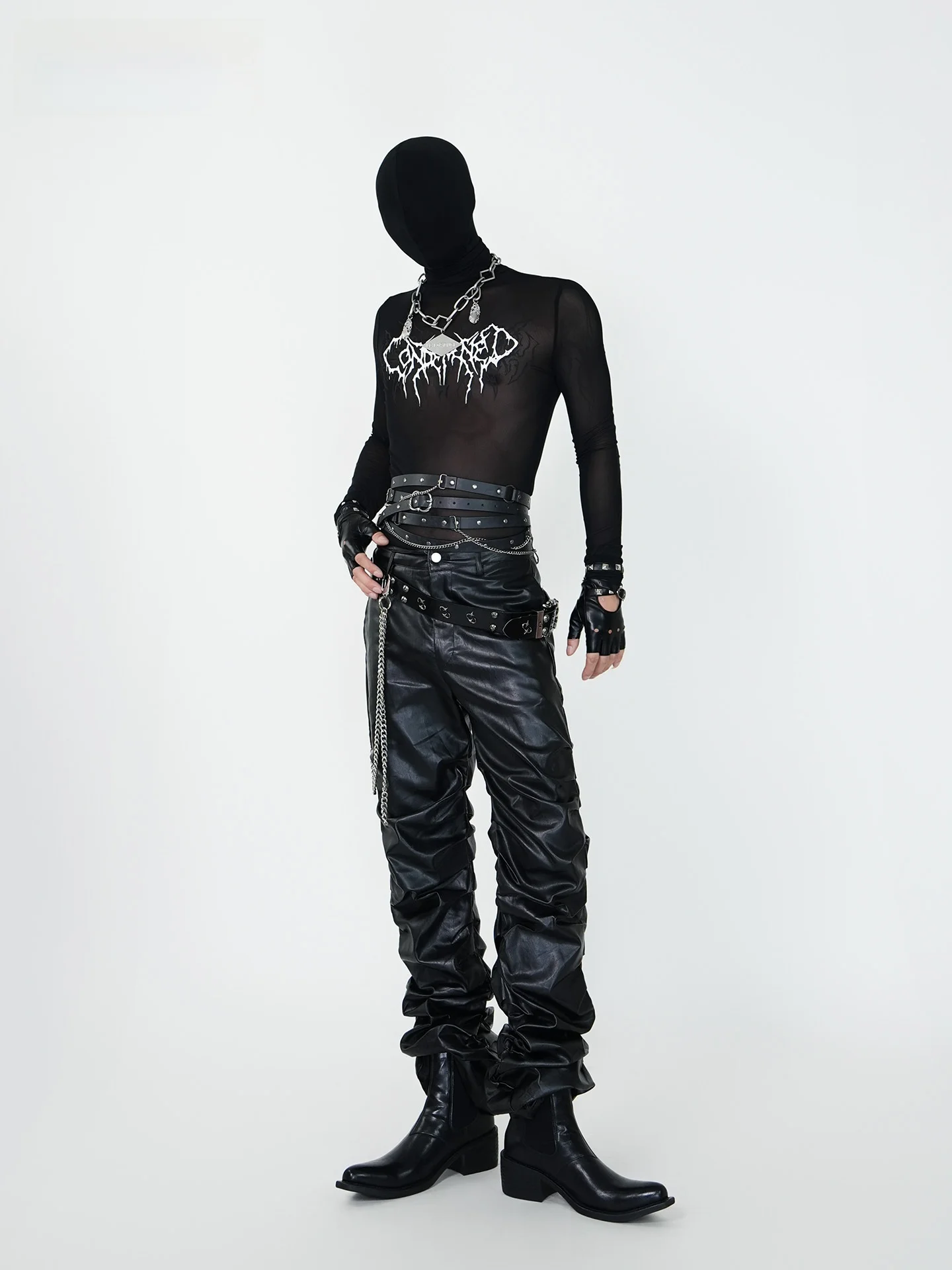 

Мужская футболка VE2 Gothic K Tattoo Totem с длинным рукавом, приталенная, с вырезами, полупрозрачная, дышащая, из полиэстера