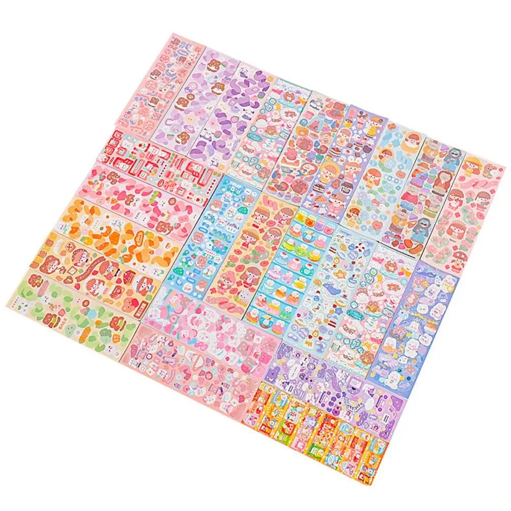 

60PCS New Paper Kawaii Stickers Colored Waterproof Art Supplies Stickers DIY Stationery Sticker