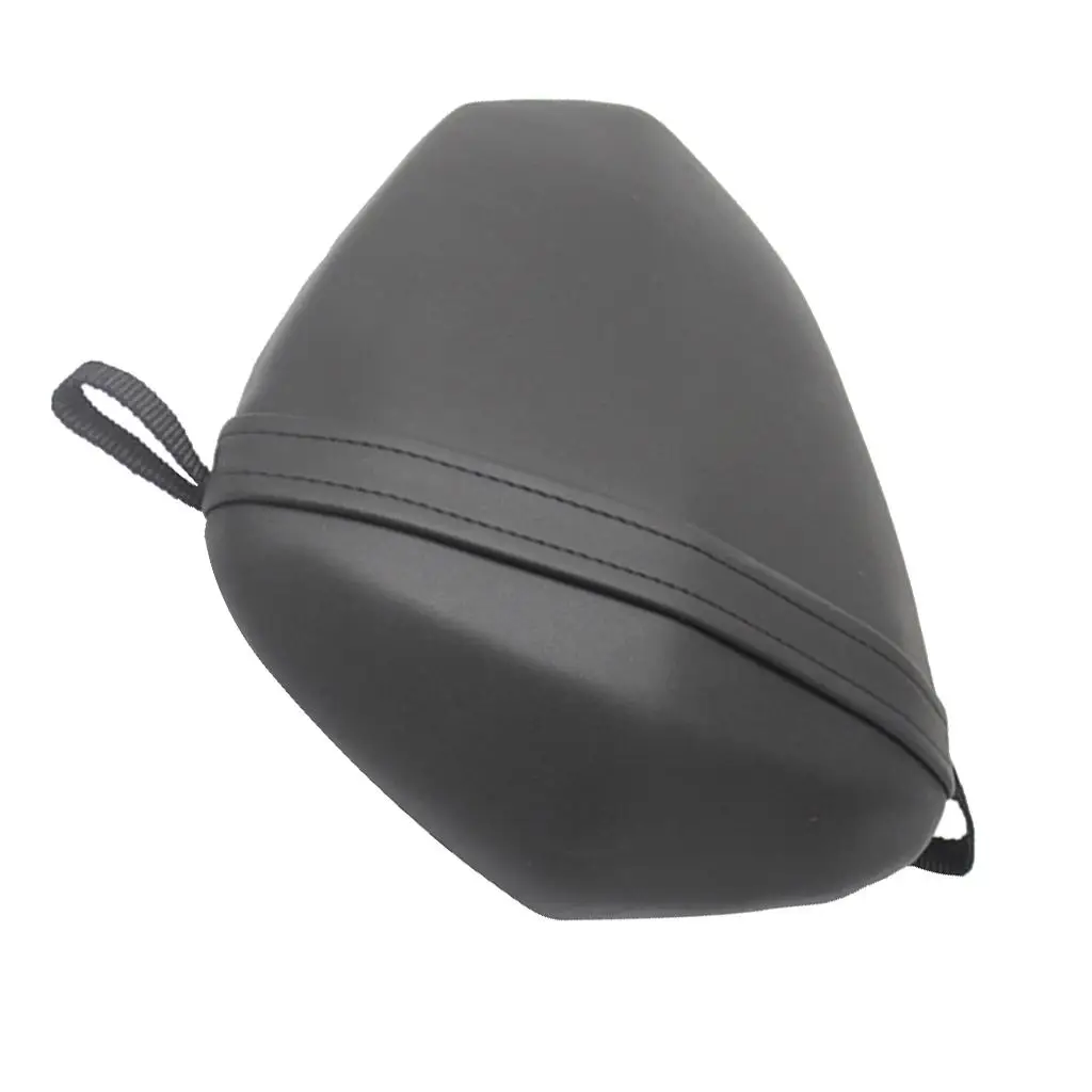 Upgrade Motorcycle Passenger Pad Seat Leather Sponge Black for Yamaha YZF R1 2009-2013 Easy Installation