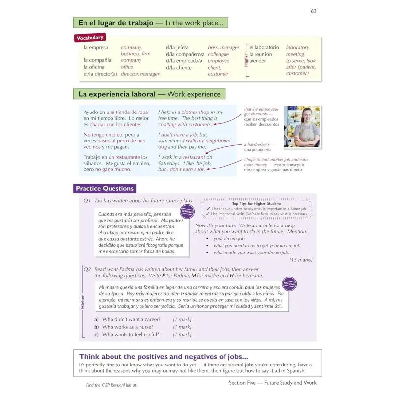 ممارسة مراجعة كاملة جديدة GCSE الإسبانية AQA مع محور مراجعة CGP للامتحانات من 2026 CGP 9781837741267