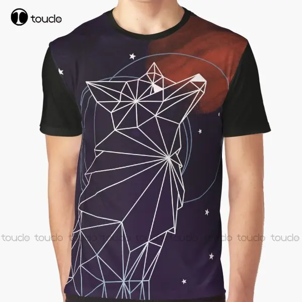 Fox In The Stars Graphic T-Shirt Digital Printing Tee Shirts Streetwear Xxs-5Xl New Popular Unisex Christmas Gift