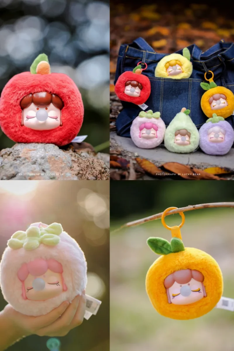 الجديد في المخزون نانسي الفاكهة رئيس أفخم صندوق أعمى دمية قلادة Kawaii أفخم دمية لعبة تحصيل الهدايا