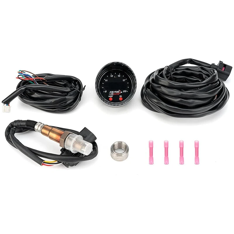 1Set 30-0300 X-Series Wideband Gauge 52Mm 2 1/16In O2 UEGO Air Fuel Ratio Controller Kit LSU 4.9 Lambda Oxygen Sensor, Durable