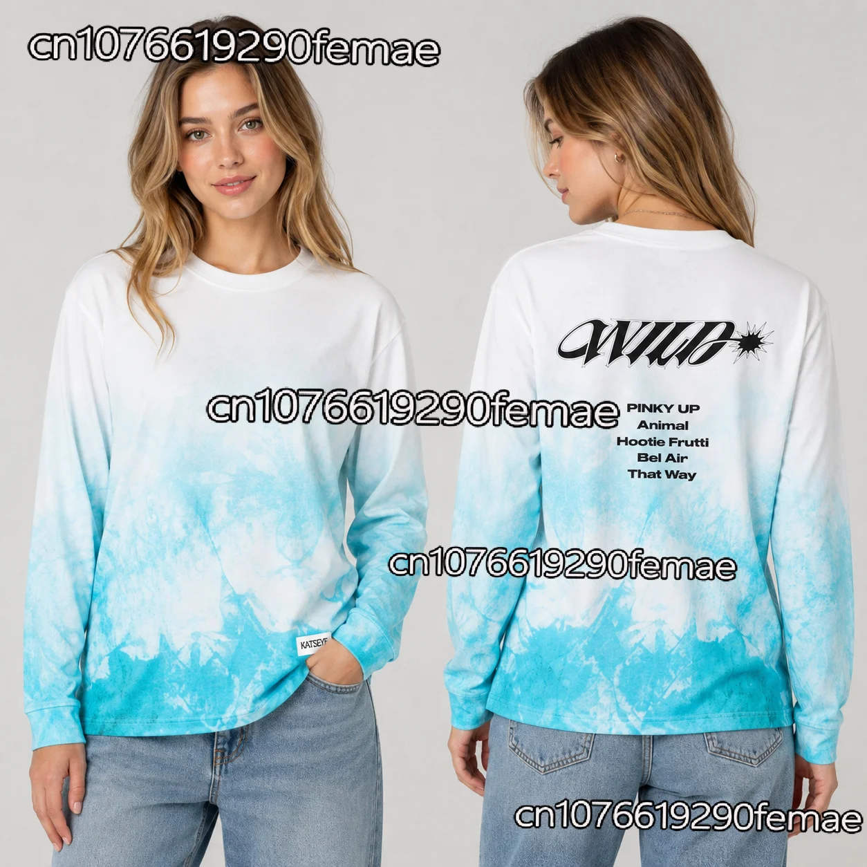 2026 Autumn Fashion Women's Long Sleeve T-Shirt KATSEYE Concert Merch Top Casual Daily Wear Loose Fit Music Festival Outfit