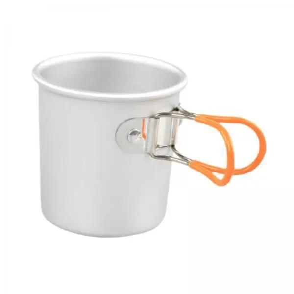 Reusable Aluminum Camping Mug Lightweight Folding Cup for Picnic Camping Useful Accessories