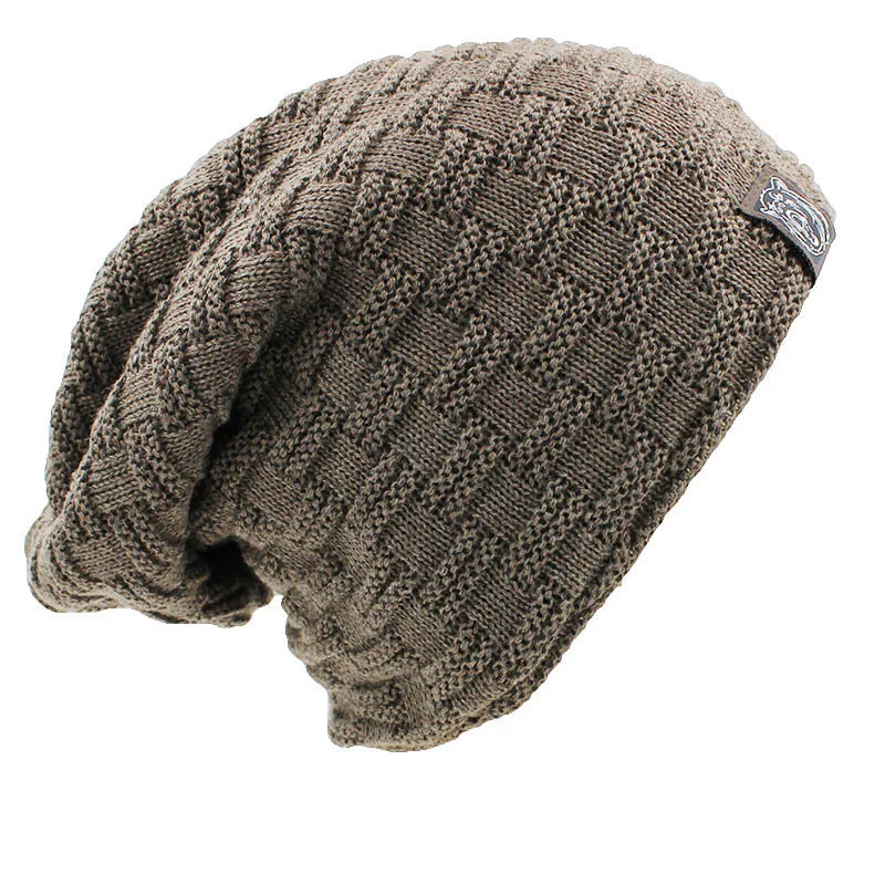 LOVINGSHA Design solido Skullies Bonnet Cappelli invernali per donna Uomo Beanie da uomo in pelliccia sintetica calda Baggy lavorato a maglia