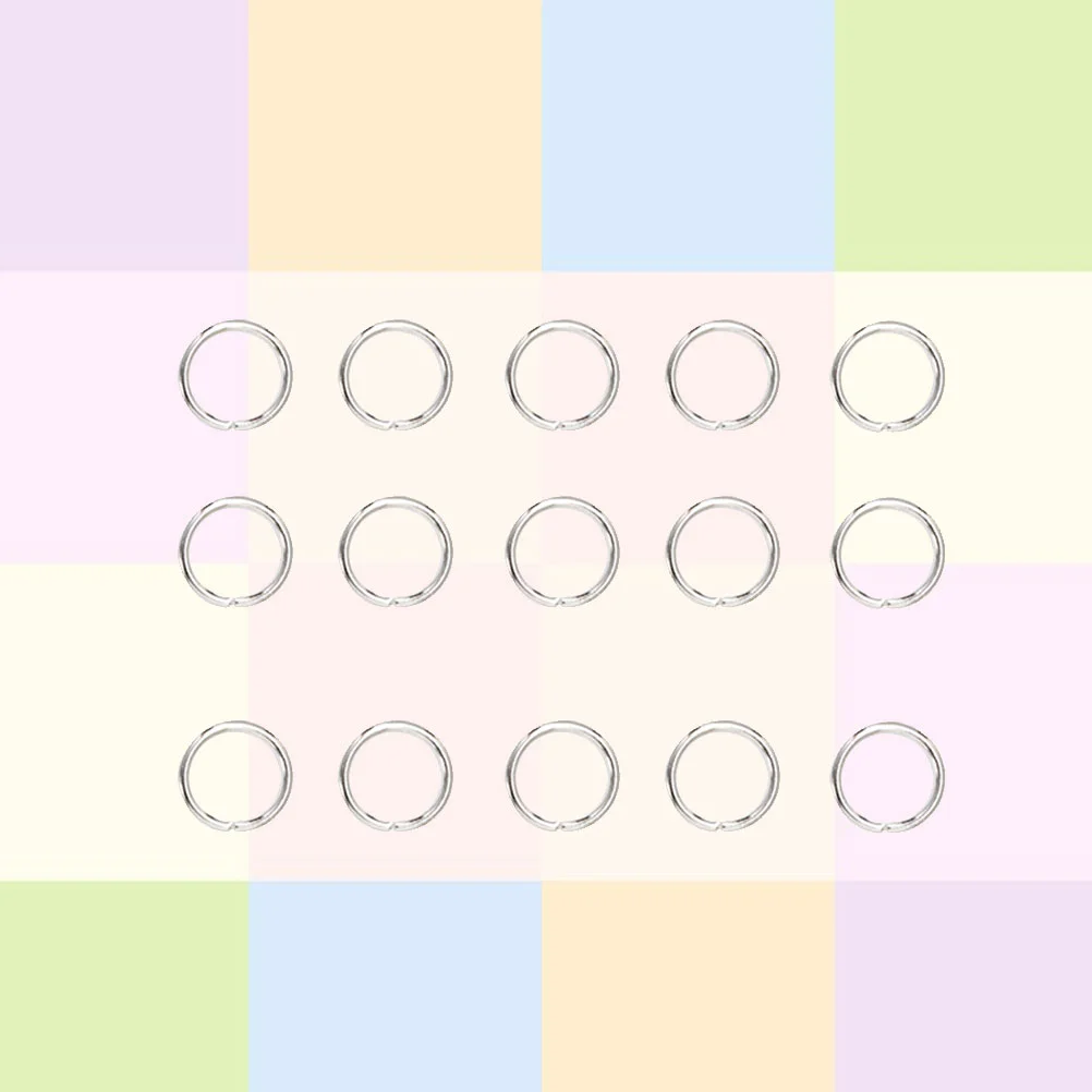 200 Pcs Supplies for Jewelry Jump Rings Stainless Steel Connector Creation Making Key Chain Circle Split Open Bulk Heavy