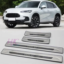 Car Styling For Honda HR-V HRV Stainless Steel Door Sill Plate Auto Pedals Protector Cover 2022 2023 2024