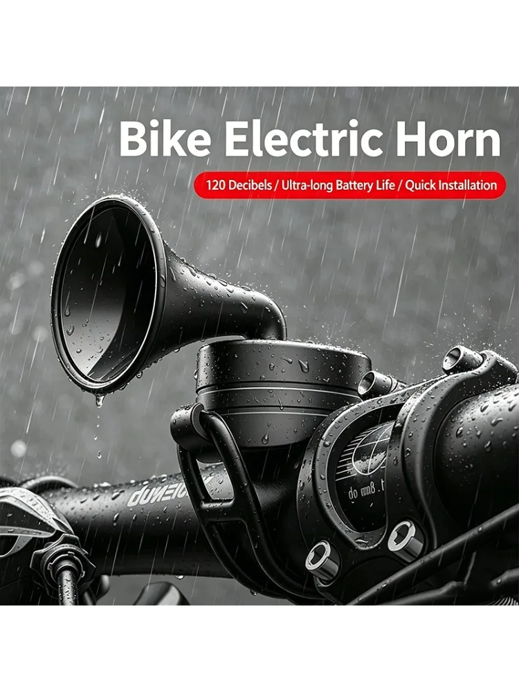 AliExpress NONE IP4X Waterproof Bicycle Mountain Bike Horn 120 db Battery/Charging Bike Bell Children's Scooter Baby Stroller Balance Car Horn