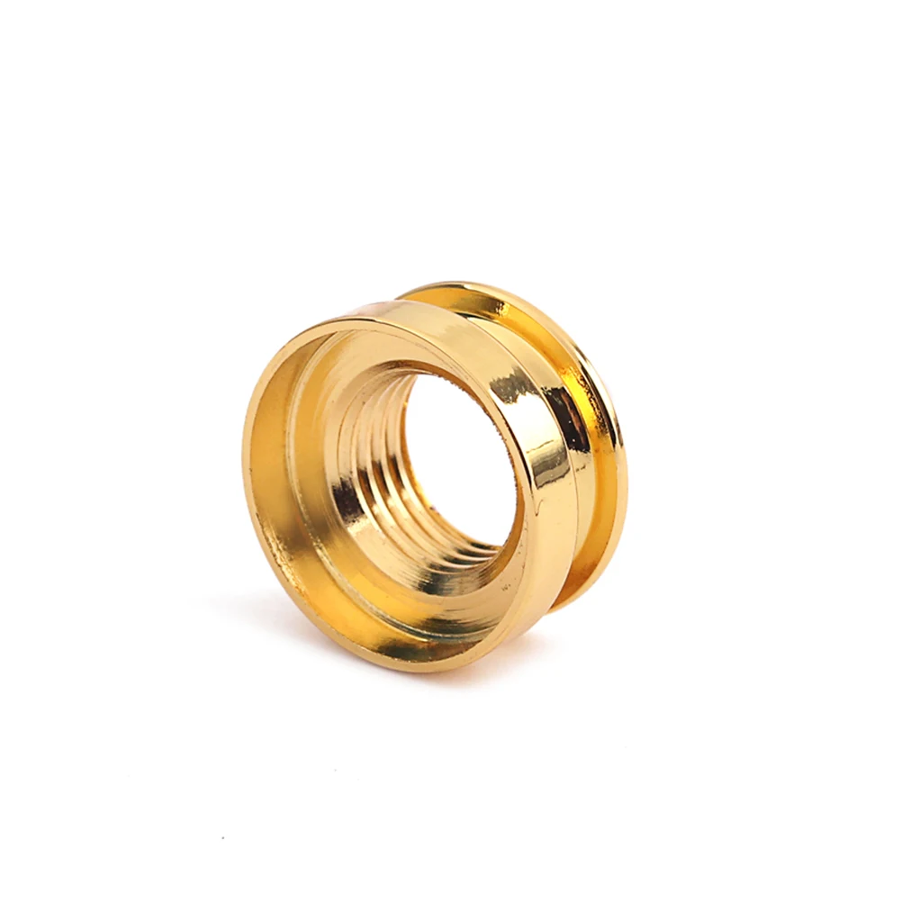 

3 Pcs Golden Ring Guitar Pickup Strap Button Acoustic End Pin Jack Plug Endpin Replacement Nut Cable