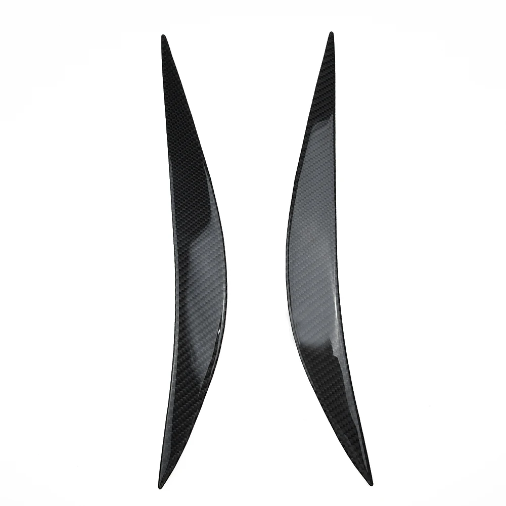 

Аксессуары, крышка для глаз фары, углеродное волокно, черная передняя глянцевая УФ-покрытие, замена левой, правый автомобиль, 2 шт./компл., заменяет