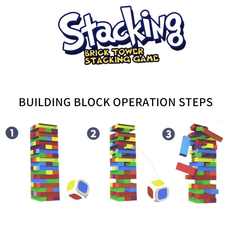 Stacking Building Block Toys, Children's Educational Toys, Parent-Child Interactive Games, Board Games, Concentration Training