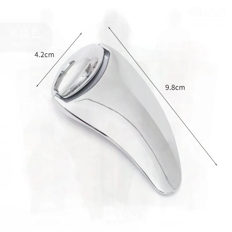 أداة تجميل لرفع لوح كشط معدني للوجه من اليشم للسفر المنزلي - كروم ذهبي وردي