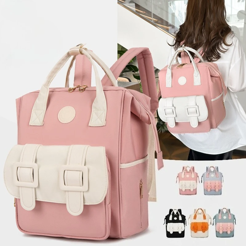 

Large Capacity Mommy Bag Baby Supplies Backpack Oxford Cloth Material Waterproof Wear-resistant Milk Bottle Separation Bag