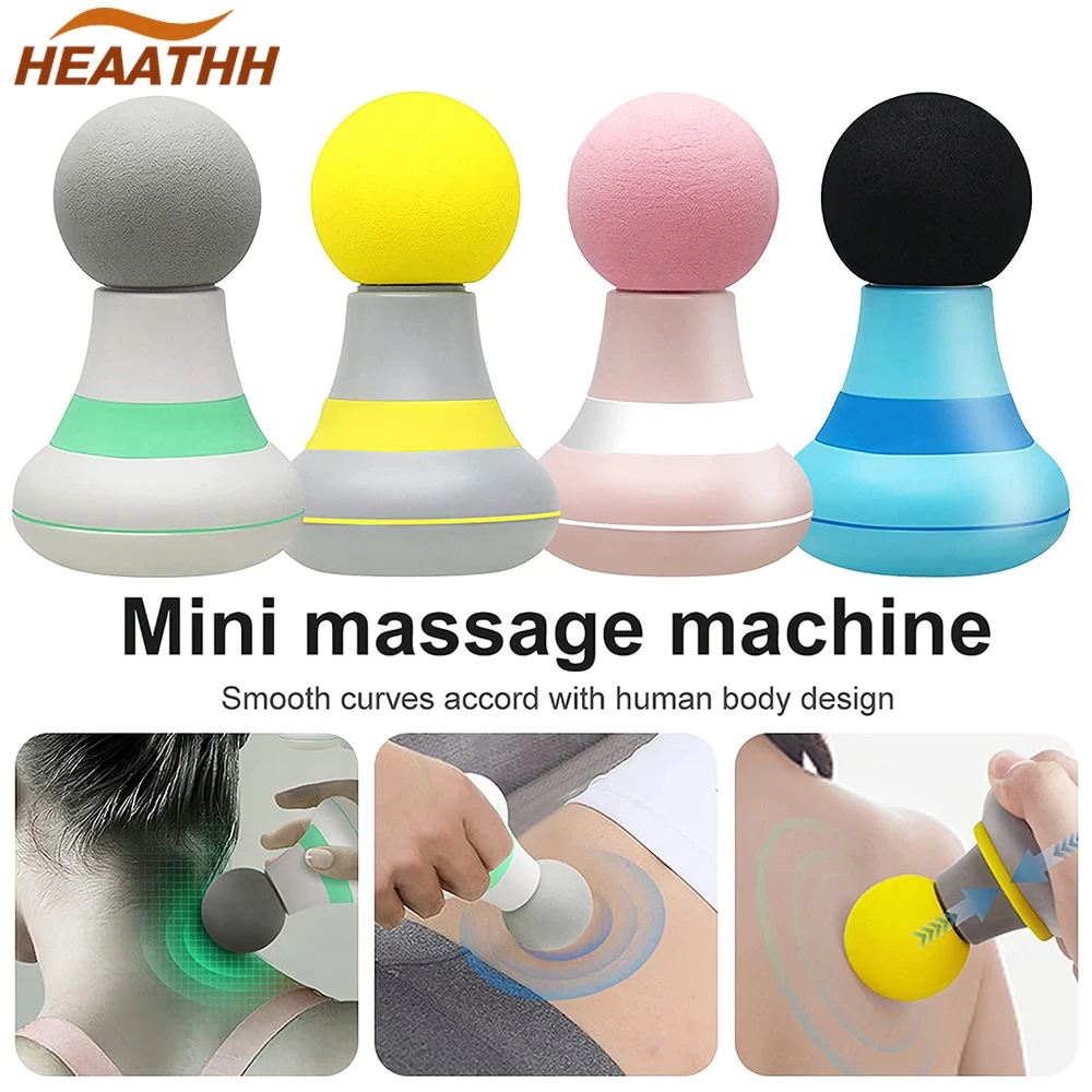 Mini Electric Massage Gun Neck Shoulder Back Body Massager Machine Portable Massager Foot Pain Deep Machine Relief Relaxation