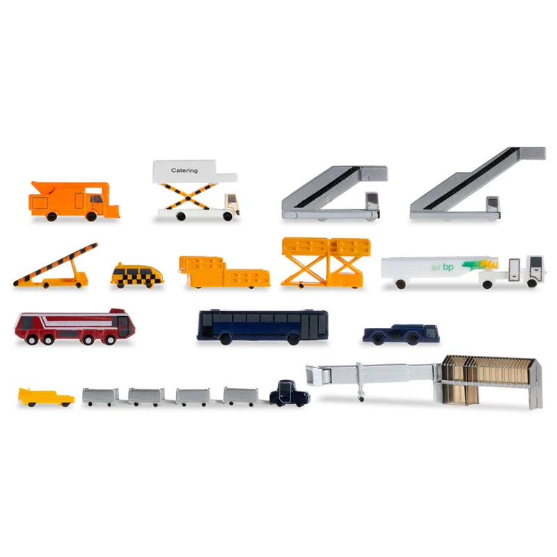 ABS 1:500 Airport accessories Contains 19 components Aircraft model ground handling scene accessories