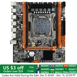 マザーボードASL-X99,lga 2011-3,Intel xeon e5,v3,v4ファミリーCPUプロセッサ,ddr4 ram,sata,nvme,m.2スロットと互換性があります