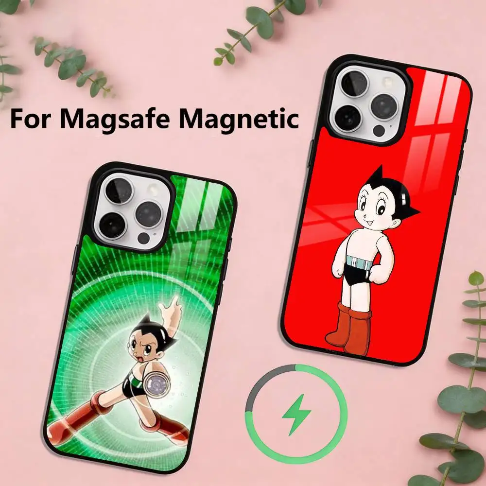 

Astro Boy Running Phone Case For iPhone17,16,15,14,13,12,11 Plus,Pro Magnetic with Magsafe Wireless Charging