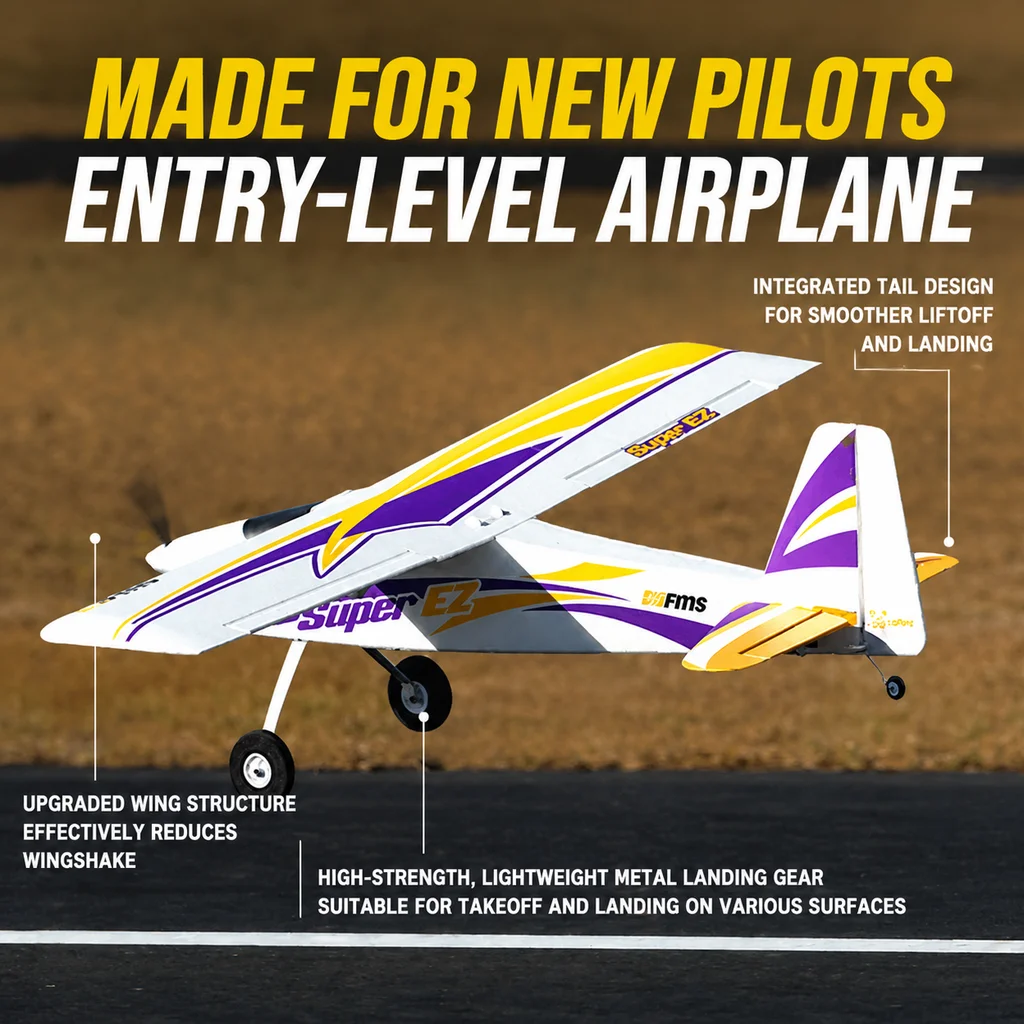 FMS New Devil 1220mm Devil V4 Version Model Remote Control Airplane Entry-Level Practice Fixed Wing Novice Model RC Airplane Toy