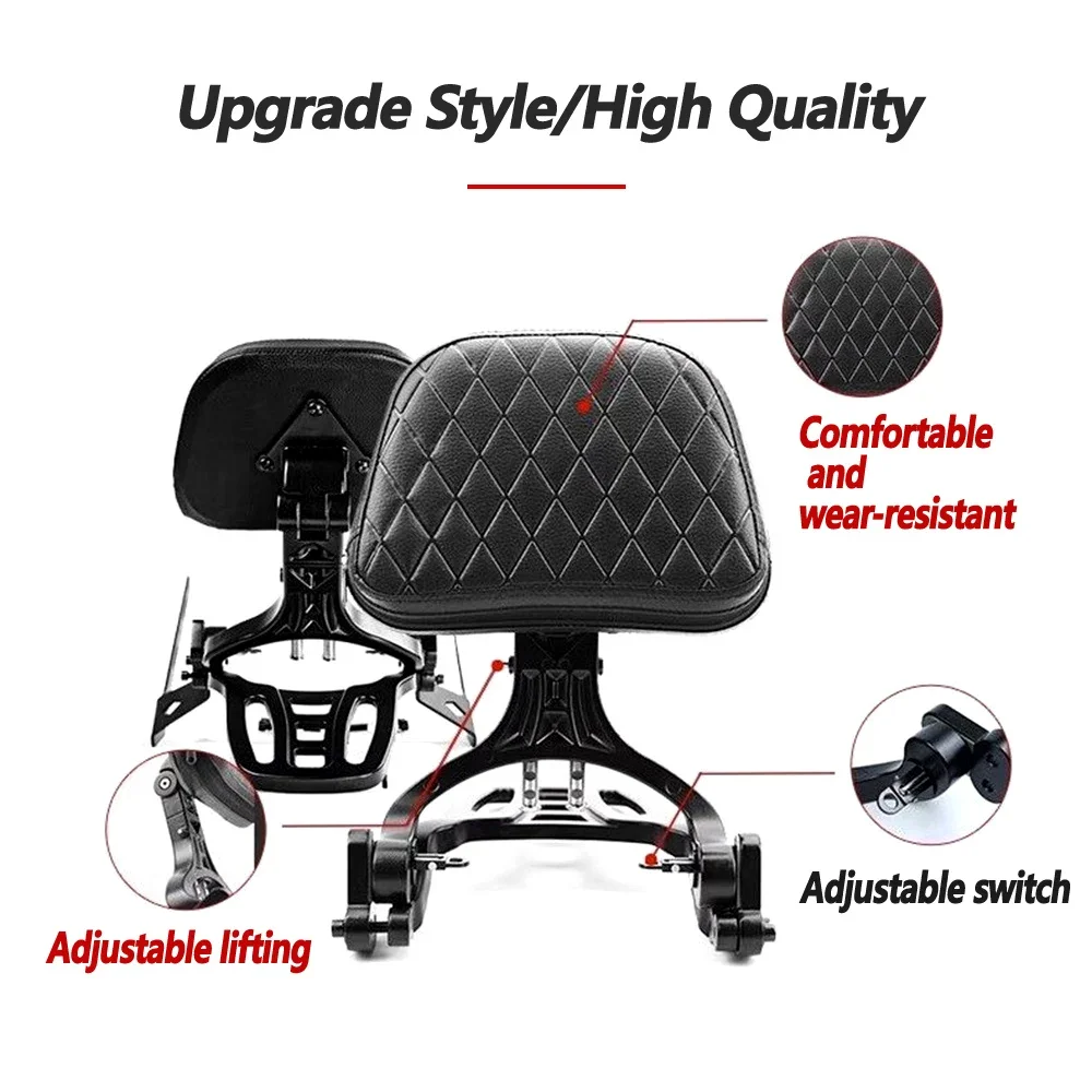High Quality Folding Backrest For CYCIONE RA2 RA250S Aluminum alloy foldable lumbar support tailstock driver passenger cushion