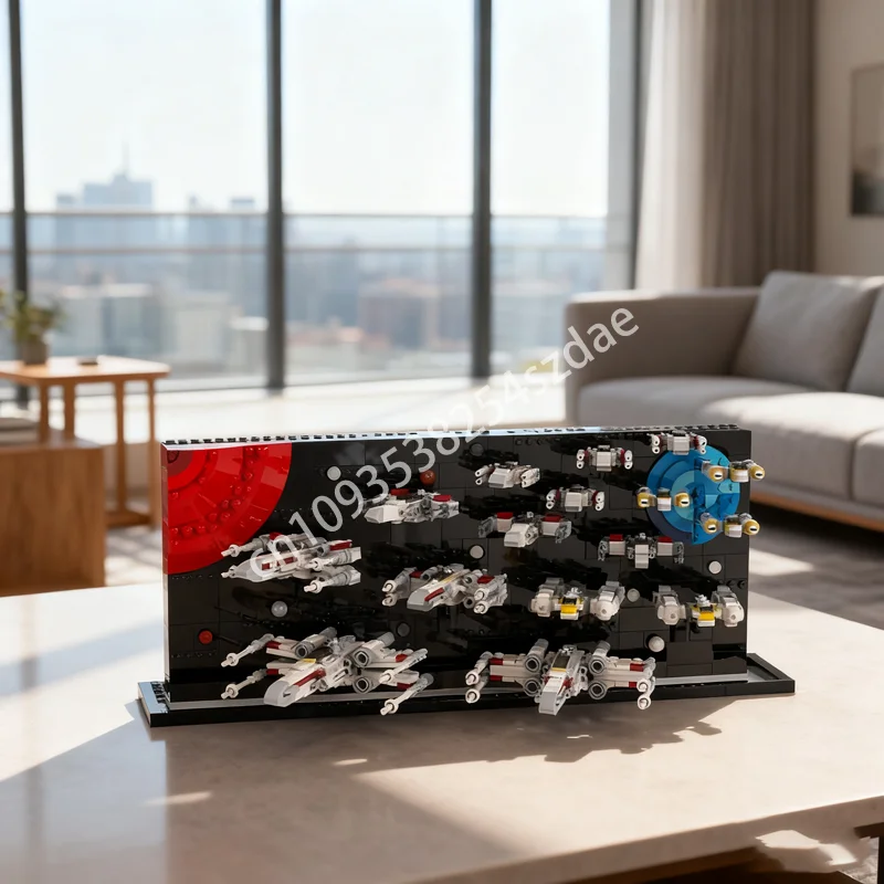 

1219pcs MOC Iconic Scene Series PART II Red 5 Model Building Christmas Gifts Blocks Assemble DIY Toy Creative Education Brick